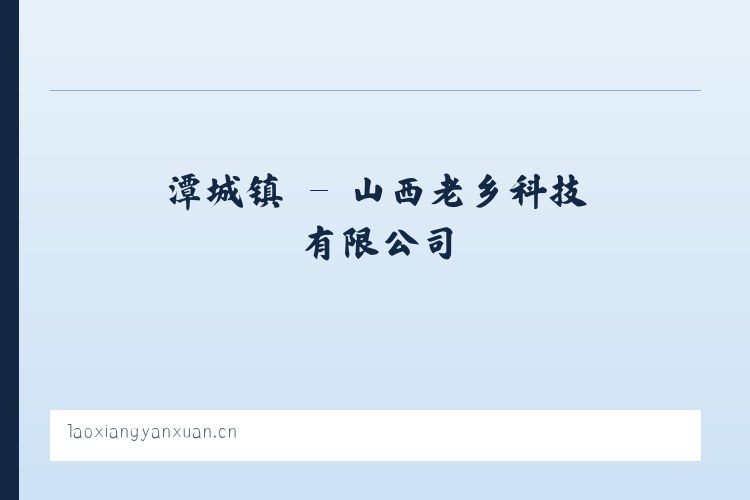 河堰镇 - 山西老乡科技有限公司 列表图